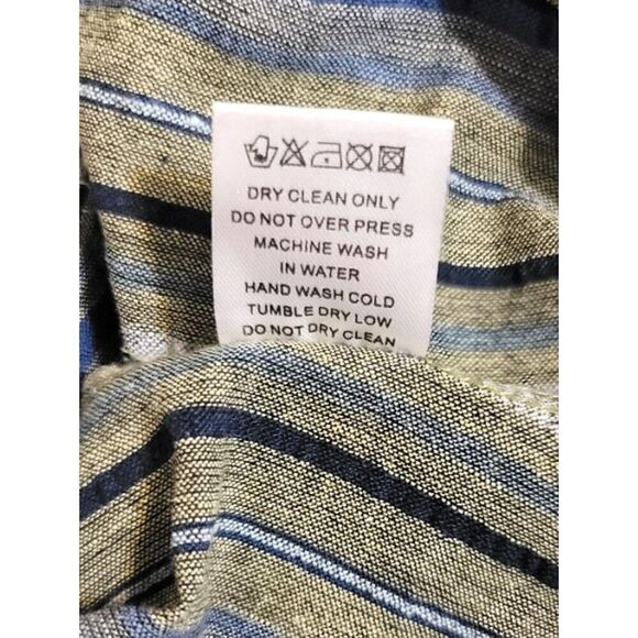 NWT - Lucy Paris Button Down Random Thread 100% Cotton Shirt - Size S